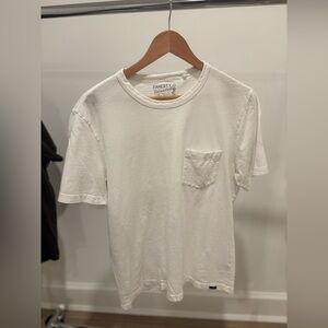 Faherty Men's White Sunwashed T-Shirt